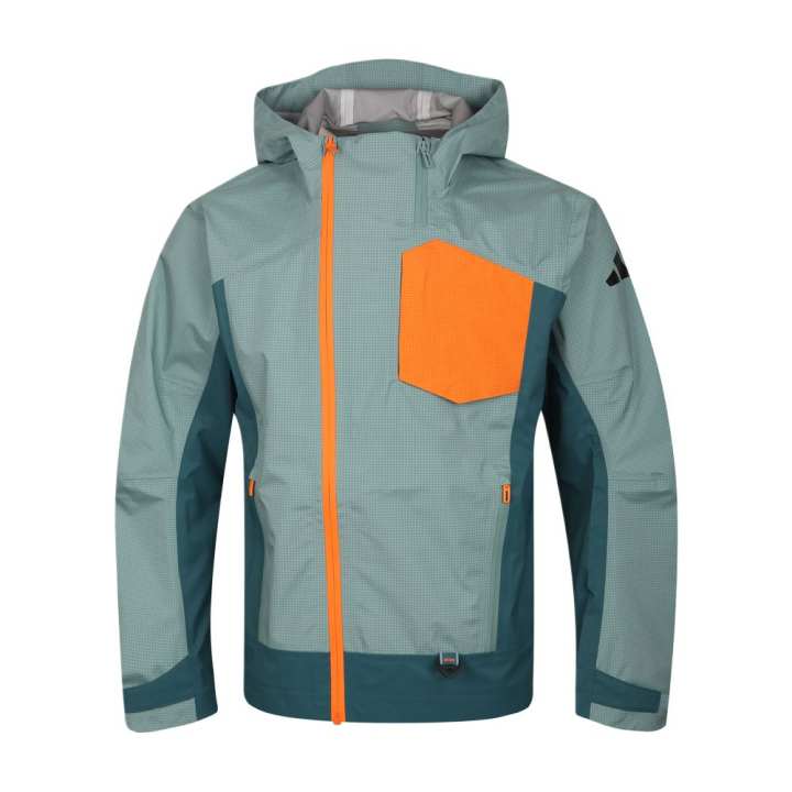 Adidas Adidas Jackets Men's Green Hooded Non Detachable Moderate
