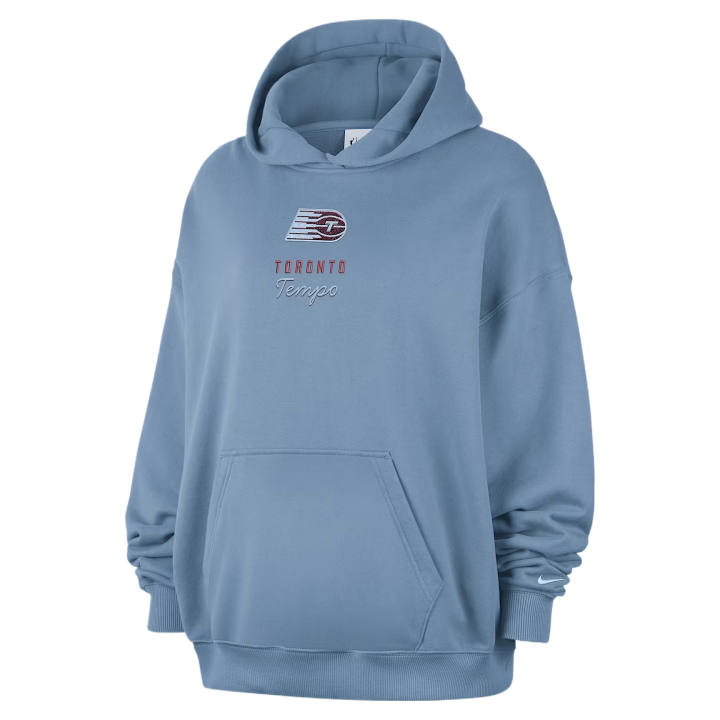 Nike Nike TEMPO Sweatshirts Women's Work Blue/Hydro Blue Hooded Non Detachable Moderate