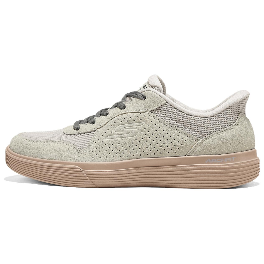 Skechers GO WALK Walking Shoes Women's Low Top Beige