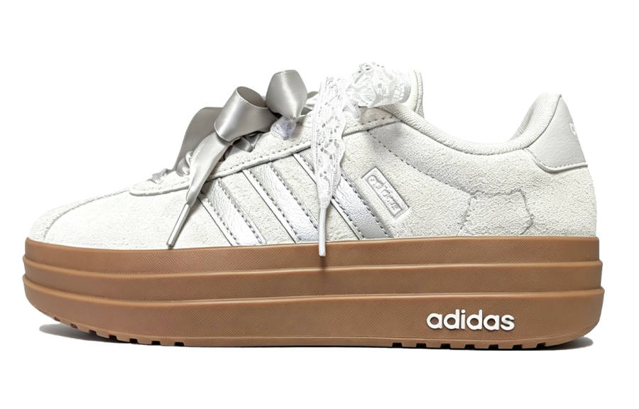 Adidas Adidas VL Court Bold Skateboard Shoes Women's High Top Silver