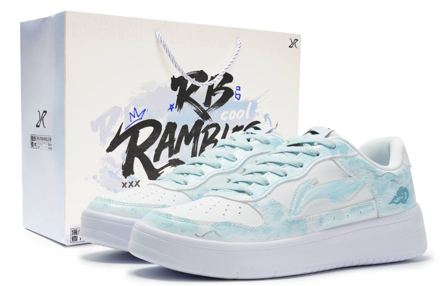 Li-Ning Li Ning Floating Boat Skateboard Shoes Men's Low Top White/Blue