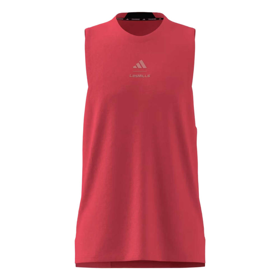 Adidas Adidas Les Mills Tank Tops Men's Pure Turbo/Semi Freezing Turbo Crew Neck Moderate
