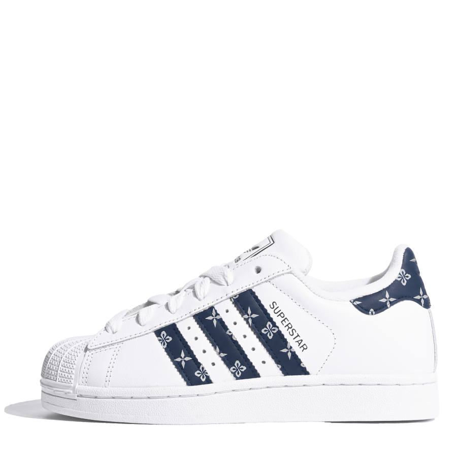 Adidas Originals Superstar 2 Skateboard Shoes Unisex Low Top White Blue Multicolor