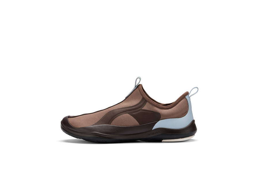 Ecco Ecco Casual Shoes Women's Low Top Brown Blue Color Block Patchwork