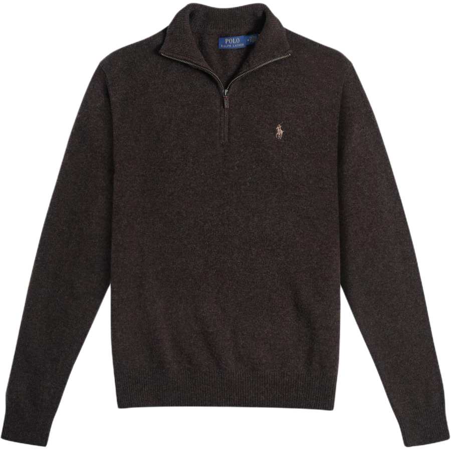 Polo Ralph Lauren Sweaters Men's Dark Brown Stand Collar Moderate