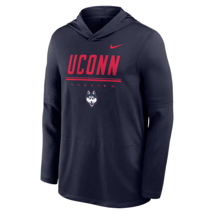 Nike Nike Dri Fit College Sweatshirts Men's University Marine Hooded Non Detachable Moderate