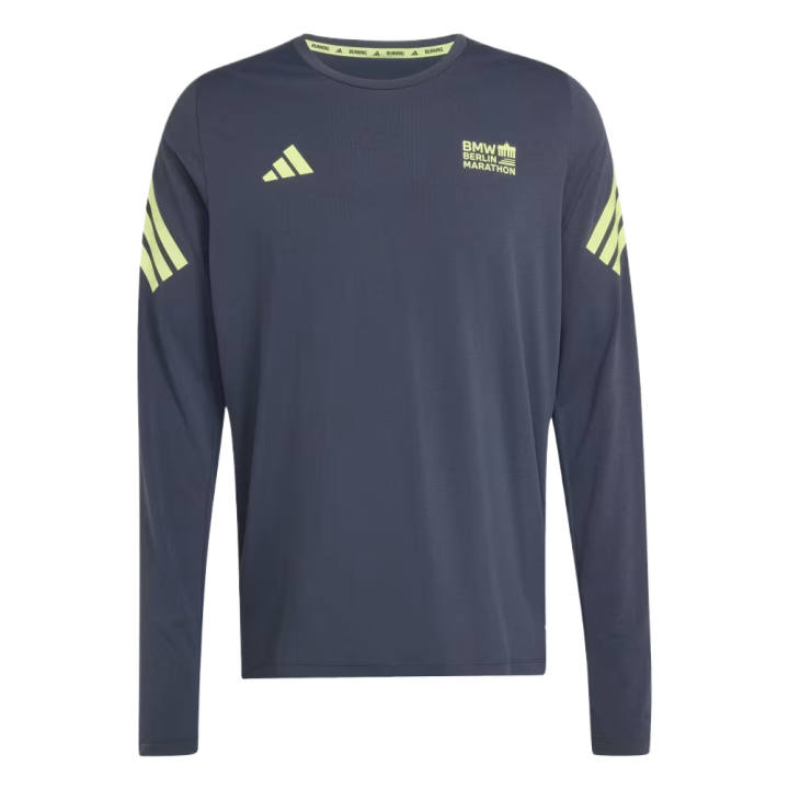 Adidas Adidas Running T Shirts Men's Night Gray Crew Neck Moderate
