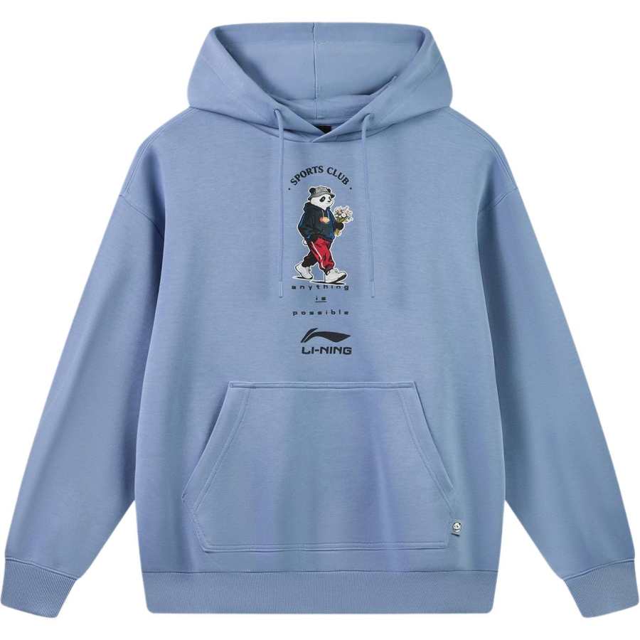 Li-Ning Li Ning Sports Life Collection Sweatshirts Unisex Yoyo Blue Hooded Non Detachable Moderate