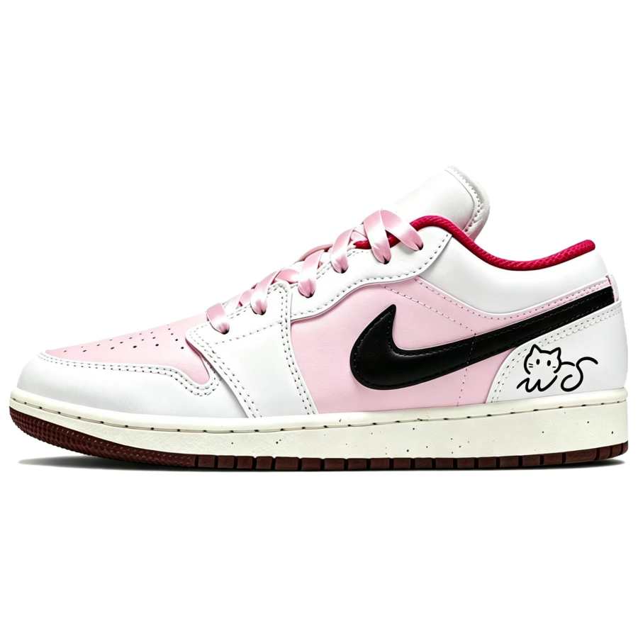 Jordan Jordan Air Jordan 1 Basketball Shoes Women's Low Top Pink