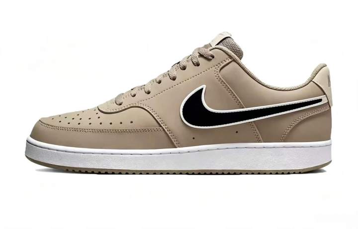 Nike Nike Skateboard Shoes Unisex Low Top Beige White Black Color Block