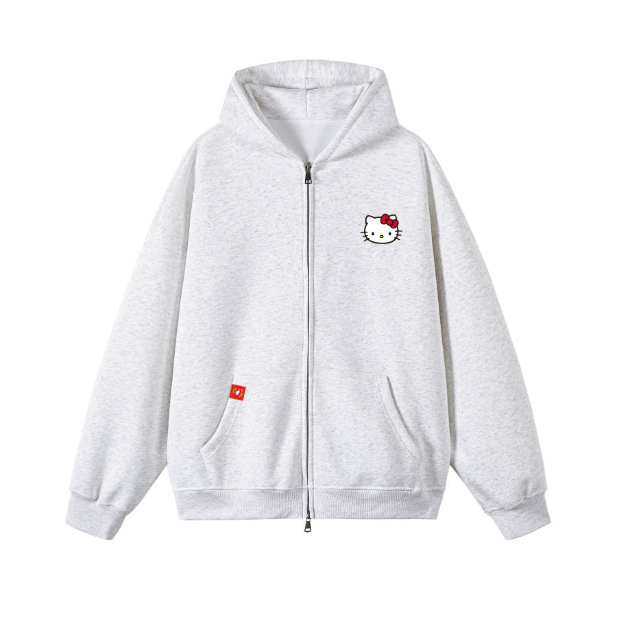 Sanrio Hello Kitty Sweatshirts Unisex Hooded Non Detachable Moderate Straight Fit