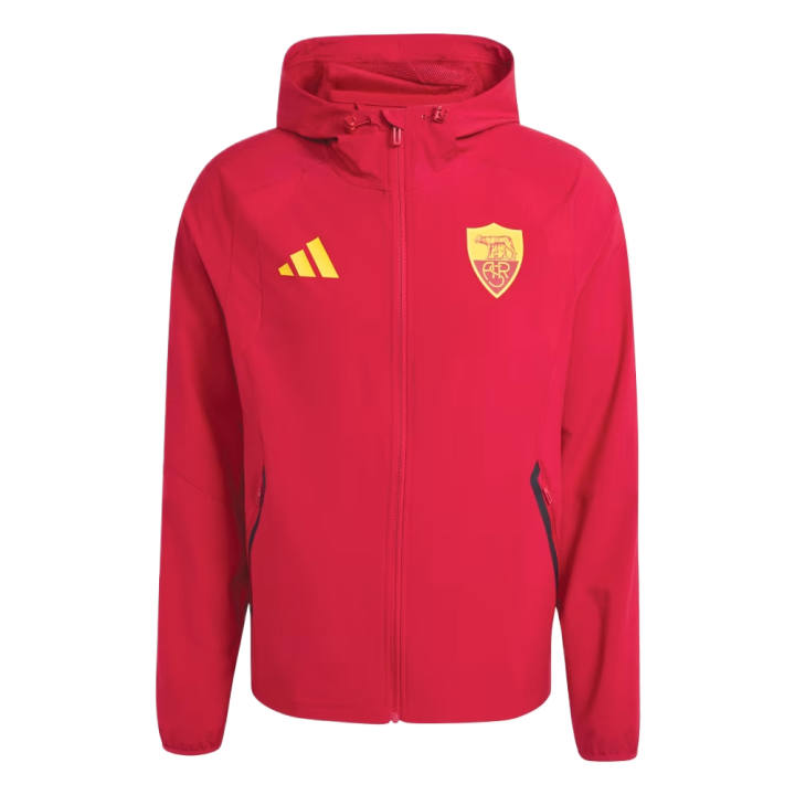 Adidas Adidas Jackets Men's Victory Team Red Hooded Non Detachable Moderate