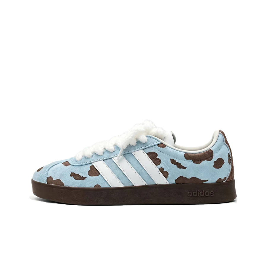 Adidas Adidas Vl Court Classic German Army Trainers Unisex Low Top Blue/Brown/White