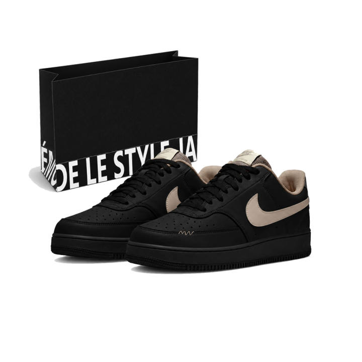 Nike Nike Court Vision Skateboard Shoes Men's Low Top Black