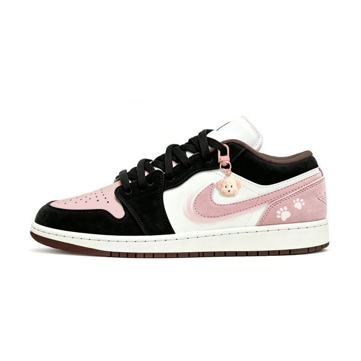 Nike Nike Air Jordan 1 LOW SE Skateboard Shoes Women's Low Top Black, Pink Shopping Bag