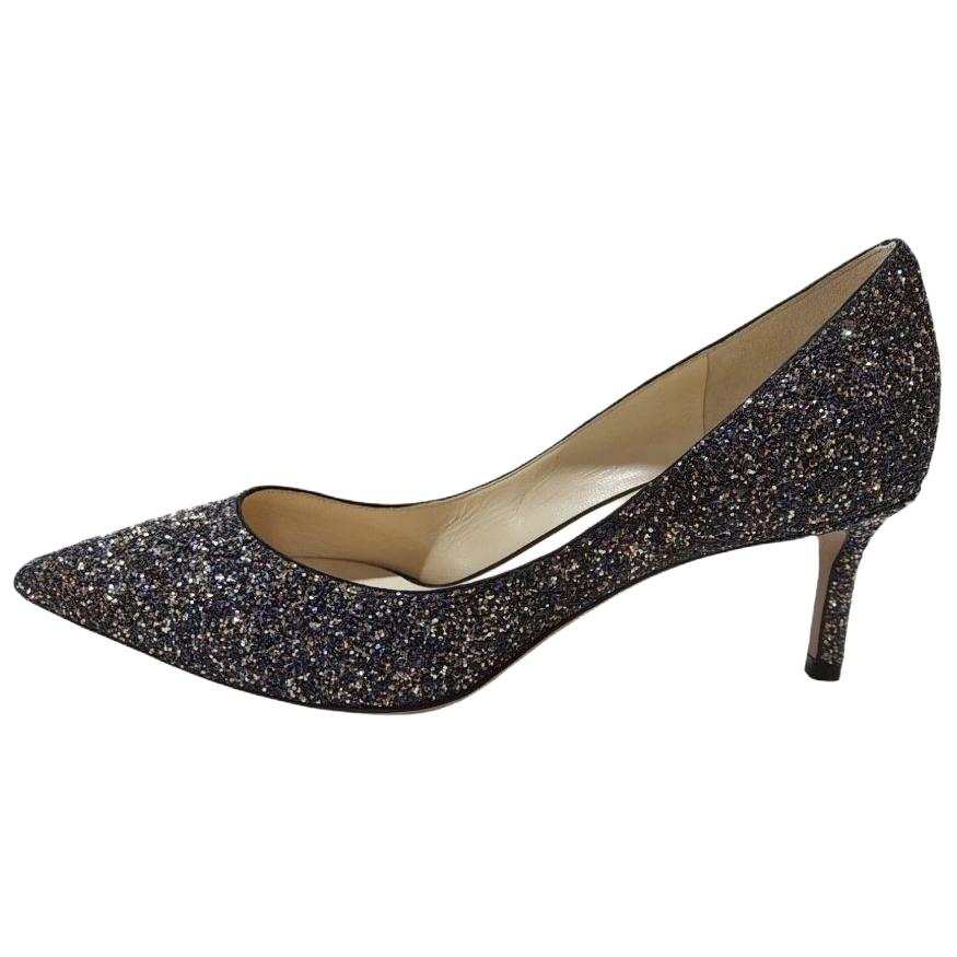 Jimmy Choo Romy High Heels Women's Low Top Curtain Black