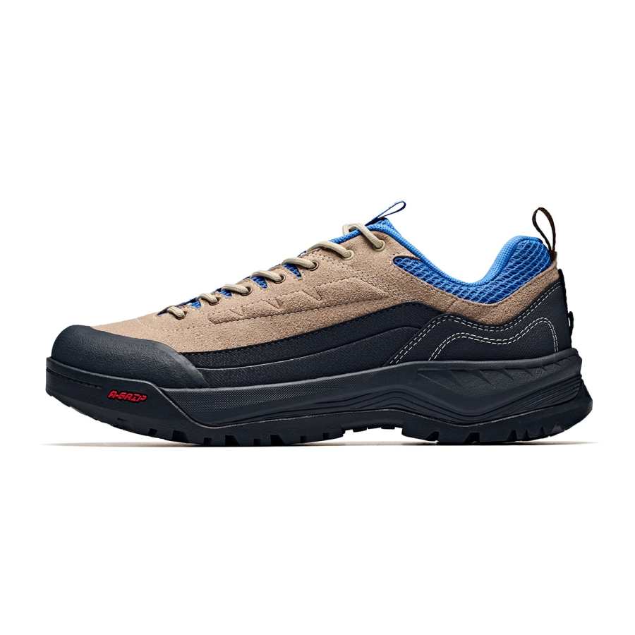 ANTA Outdoor Shoes Men's Low Top Tree Bark Brown/Smoke Ink Gray/Rio Blue 1