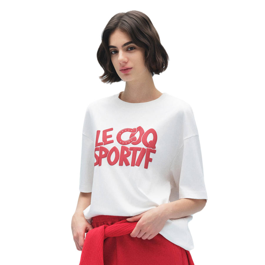 Le Coq Sportif T Shirts Unisex Crew Neck Moderate Straight Fit