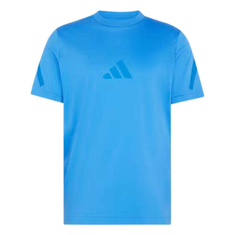 Adidas Adidas Sportswear T Shirts Men's Bright Blue Crew Neck Moderate