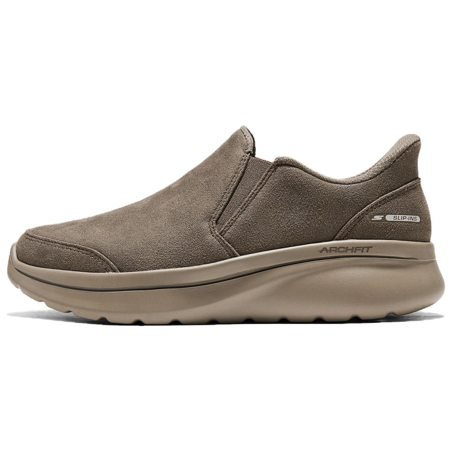 Skechers GO WALK Walking Shoes Women's Low Top Dark Taupe Umber