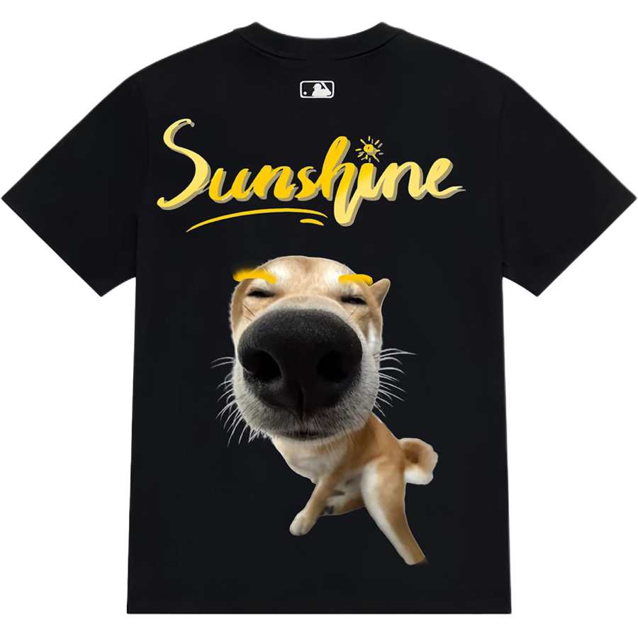 MLB T Shirts Unisex Black Actual Size Slim Fit, Consider 1 Size Up Crew Neck Moderate