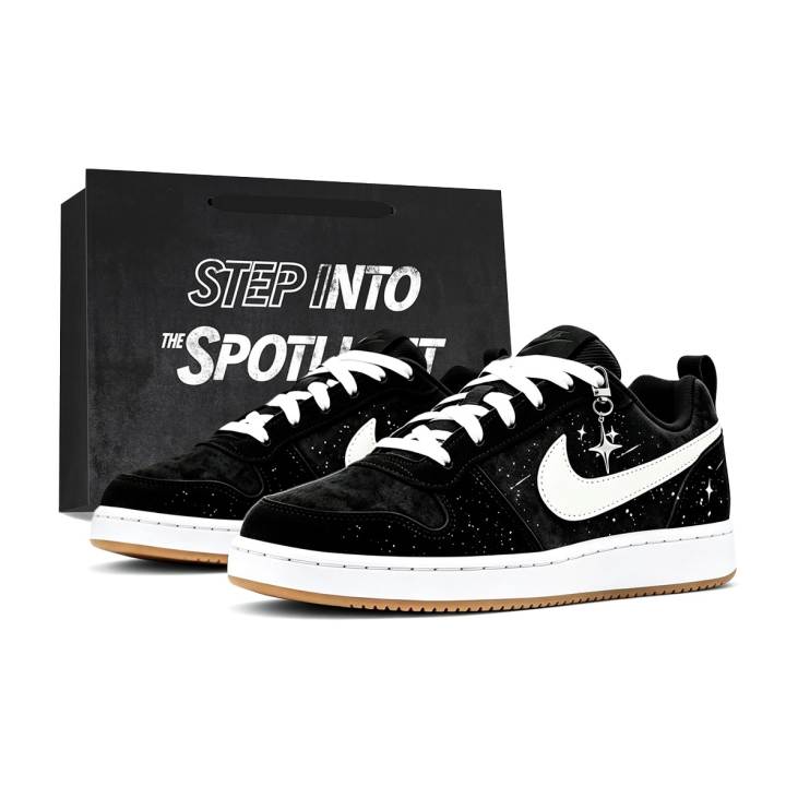 Nike Nike Court Borough Skateboard Shoes Men's Low Top Black, White