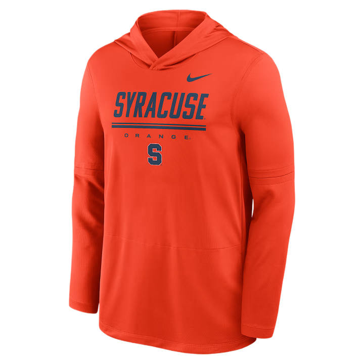 Nike Nike Dri Fit College Sweatshirts Men's Orange Team Hooded Non Detachable Moderate