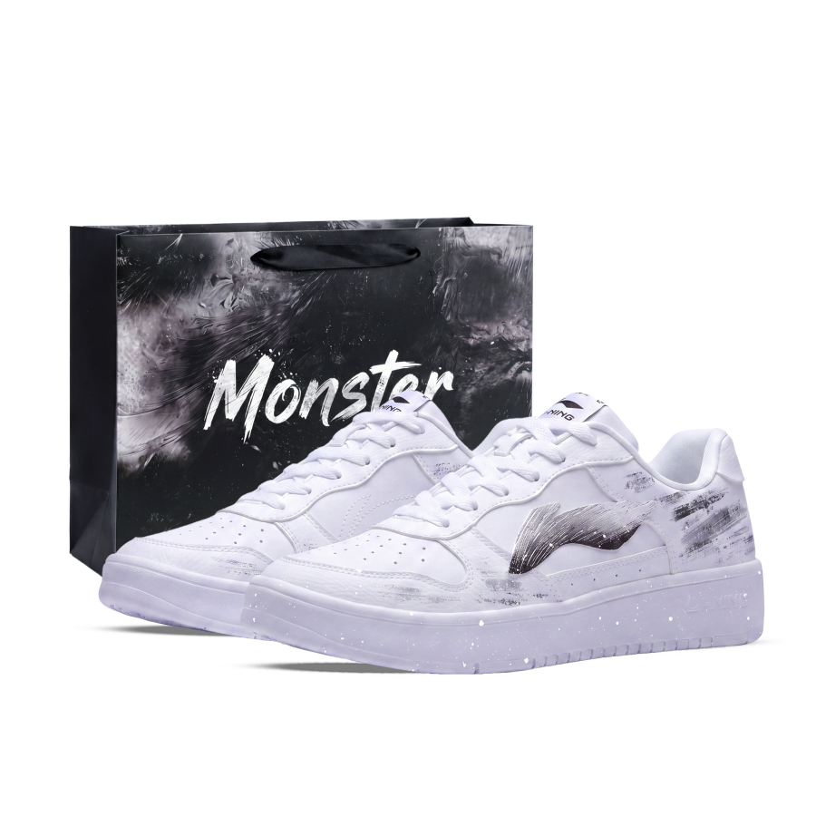 Li-Ning Li Ning Floating Boat Skateboard Shoes Unisex Low Top Black/White/Gray
