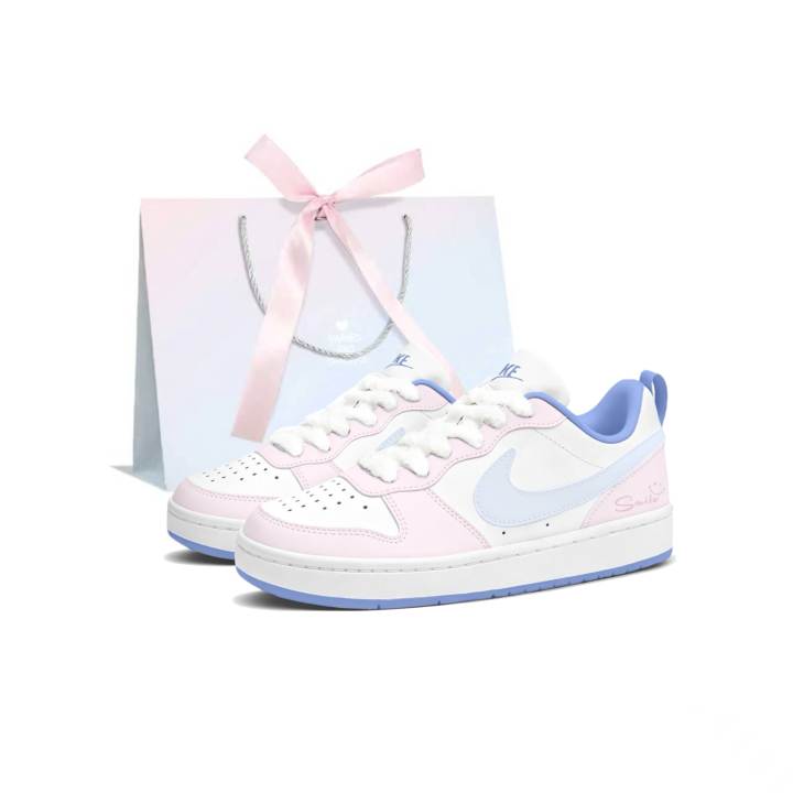 Nike Nike Court Borough Skateboard Shoes Women's Low Top Pink