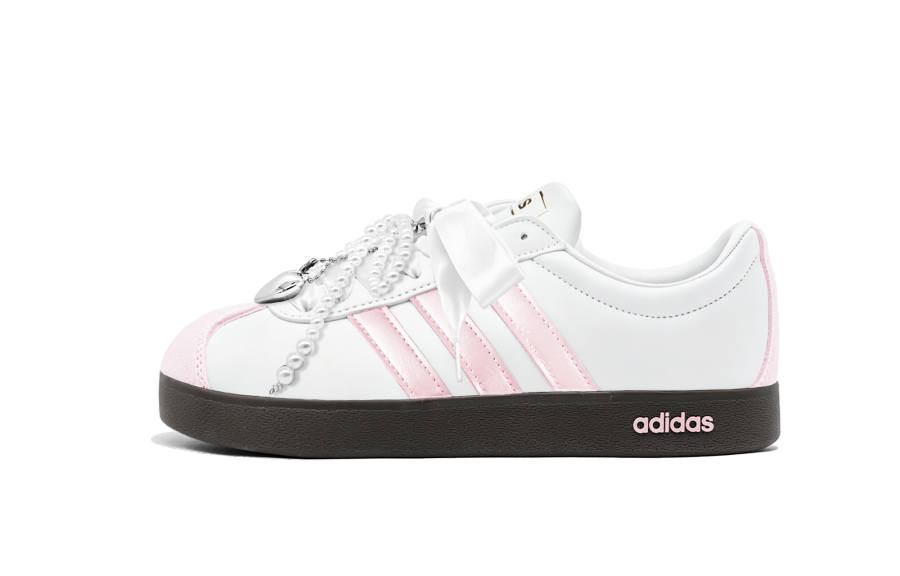 Adidas Neo VL Court 2.0 Skateboard Shoes Unisex Low Top White/Pink