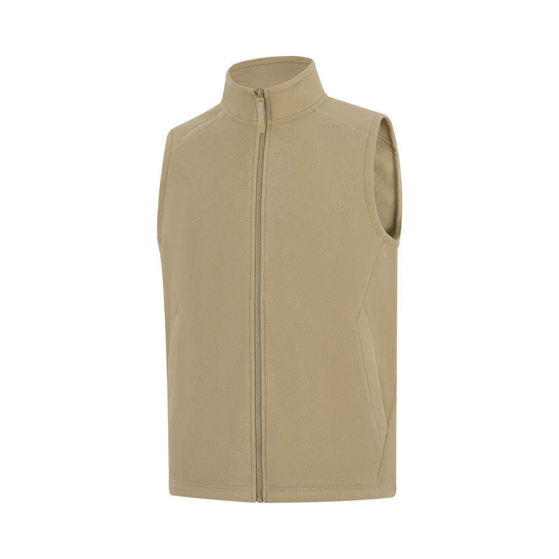 Li-Ning Li Ning Vests Men's Authentic Khaki Stand Collar Moderate Straight Fit