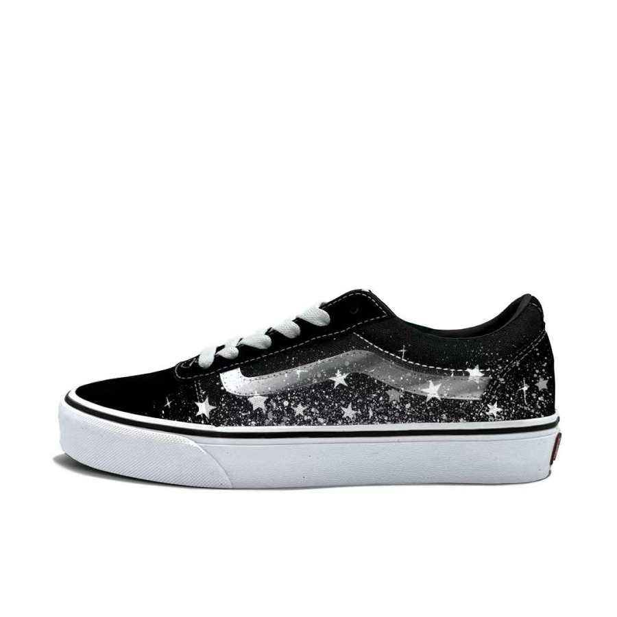 Vans Ward Skateboard Shoes Men's Low Top Black/White/Gray
