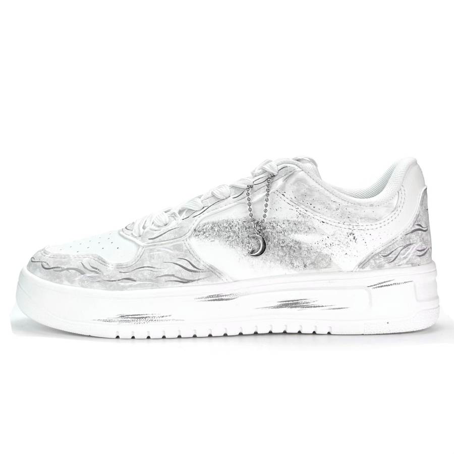 ANTA Easy Skateboard Shoes Unisex Low Top White/Gray