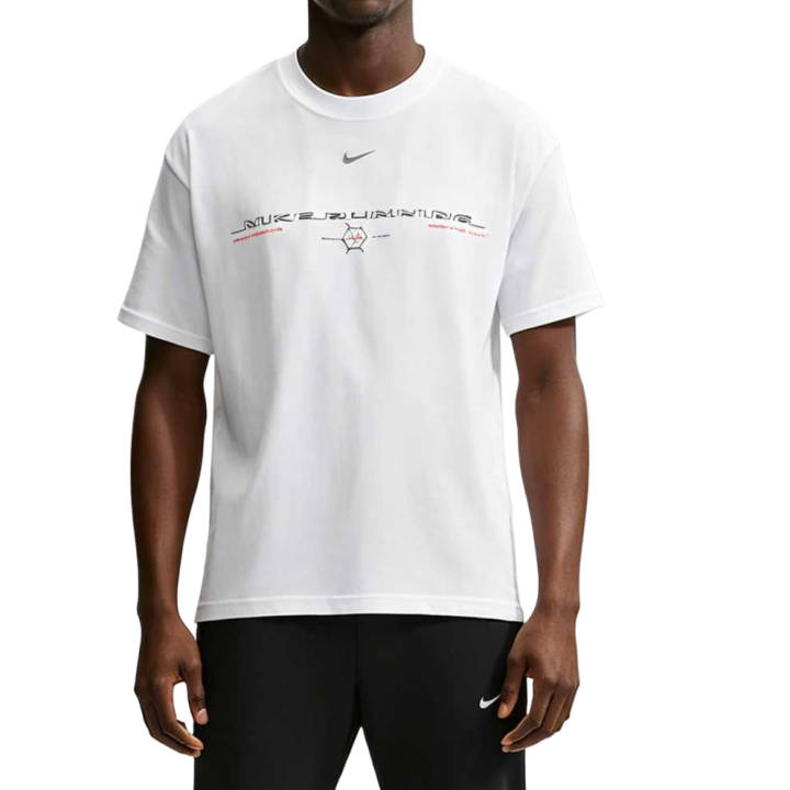 Nike Nike T Shirts Men's White/Reflective Silver Crew Neck