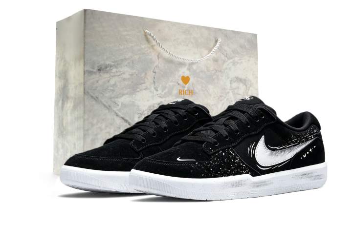 Nike Nike SB Force 58 Skateboard Shoes Unisex Low Top White/Black
