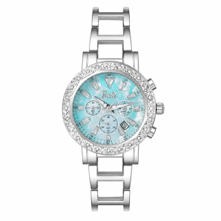 Barbie Tide Collection Quartz Movement Genuine Leather Strap Watch Women's Watch Pink Watch Dial