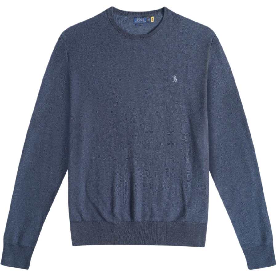 Polo Ralph Lauren Sweaters Men's Marine Blue Crew Neck Moderate
