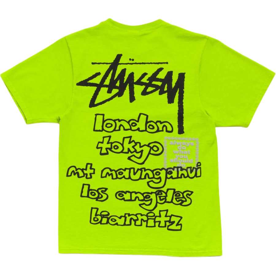 Stussy T Shirts Unisex Crew Neck Straight Fit