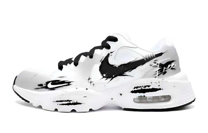 Nike Nike Air Max Fusion Running Shoes Unisex Low Top White Black