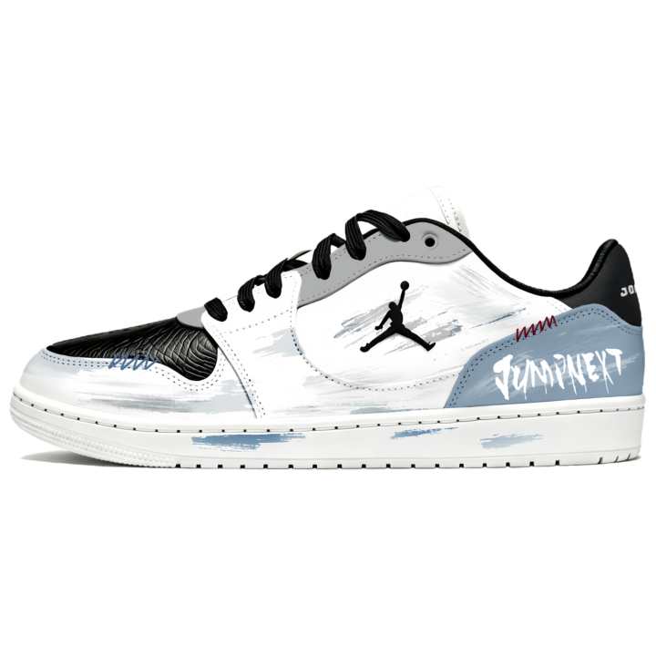 Jordan Jordan COURT CONNECT Skateboard Shoes Unisex Low Top Black/Red/White