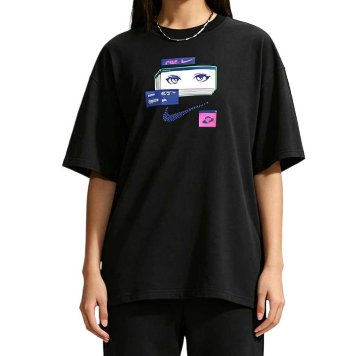 Nike Nike Sportswear T Shirts Unisex Black Crew Neck