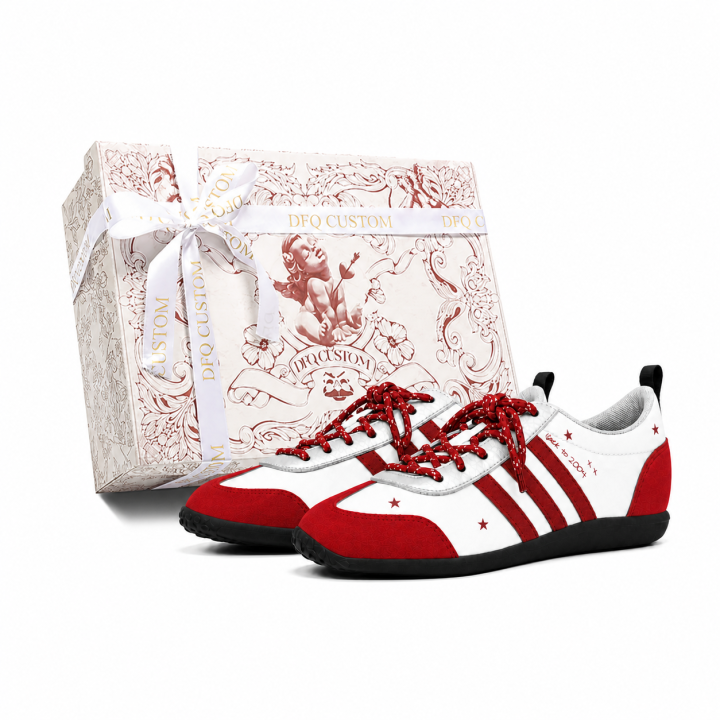 Adidas Adidas VS JOG 2.0 German Army Trainers Unisex Low Top Red/White
