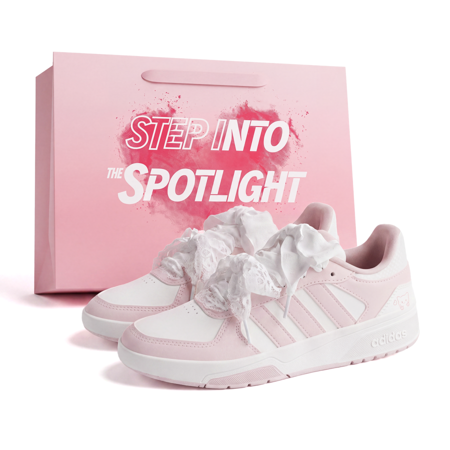 Adidas Adidas COURTBEAT Skateboard Shoes Women's Low Top Powder