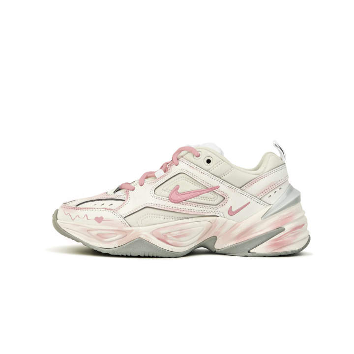 Nike Nike M2K Tekno Chunky Sneakers Women's Low Top Pink, Beige