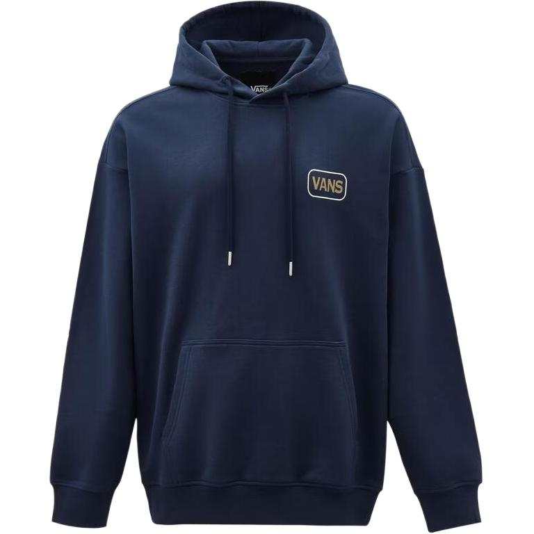 Vans Sweatshirts Men's Navy Blue Hooded Non Detachable Moderate