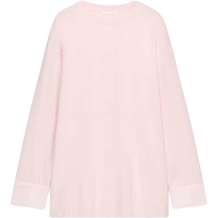 ZARA T Shirts Women's Pink Crew Neck Moderate Other