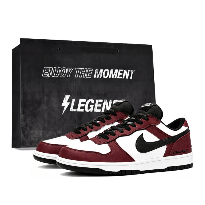 Nike Nike Dunk Skateboard Shoes Men's Low Top Black/Red/White