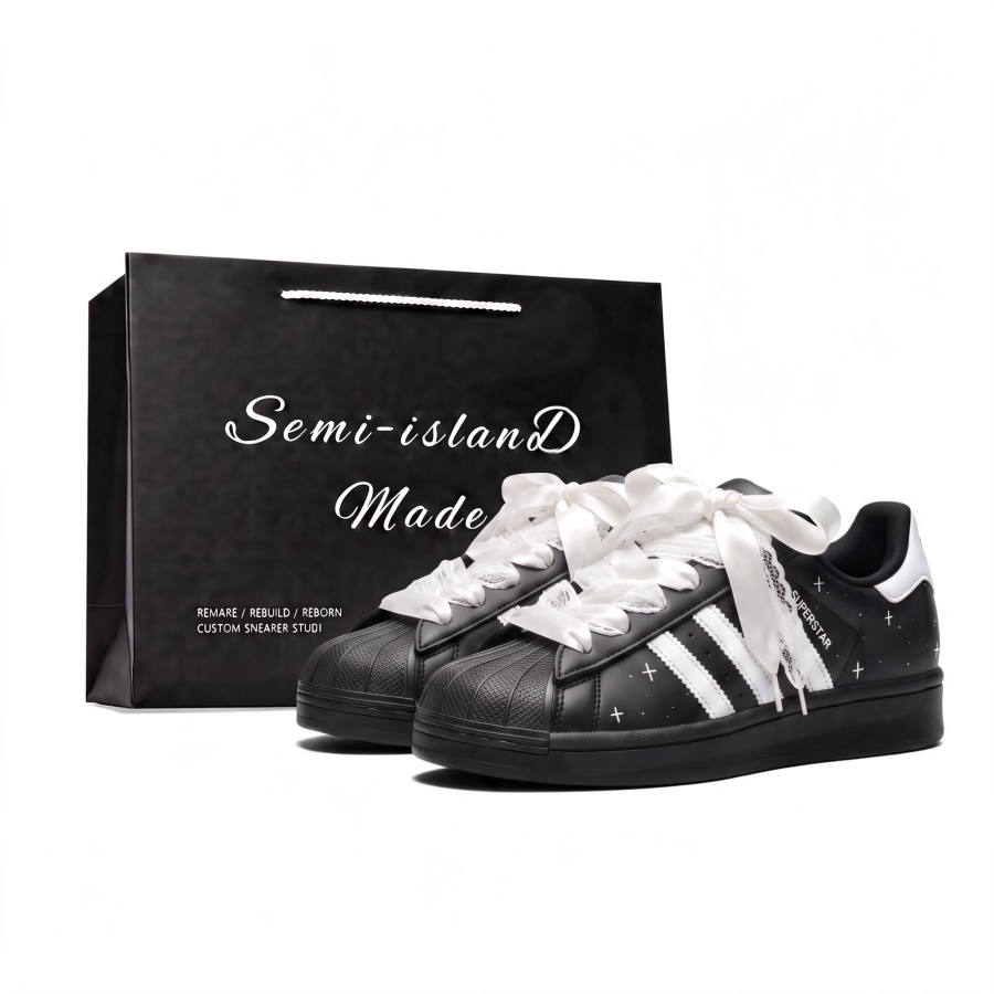 Adidas Adidas Originals Superstar Skateboard Shoes Women's Low Top Black