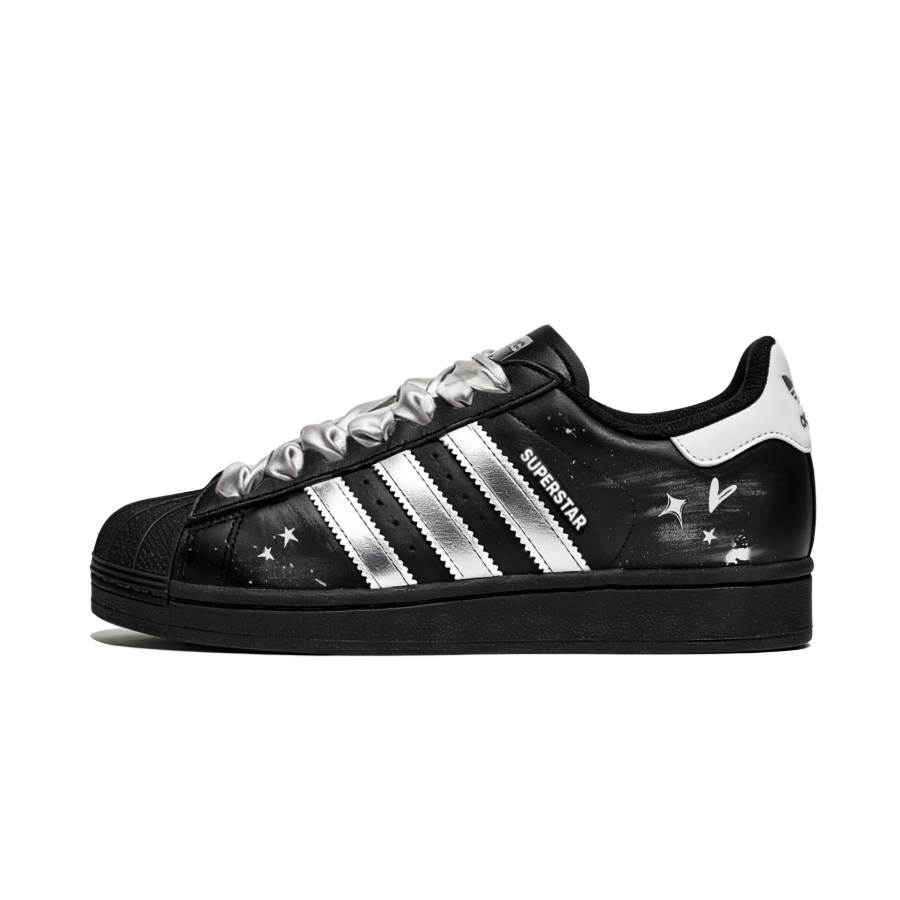 Adidas Originals Superstar 2 Skateboard Shoes Women's Low Top Silver