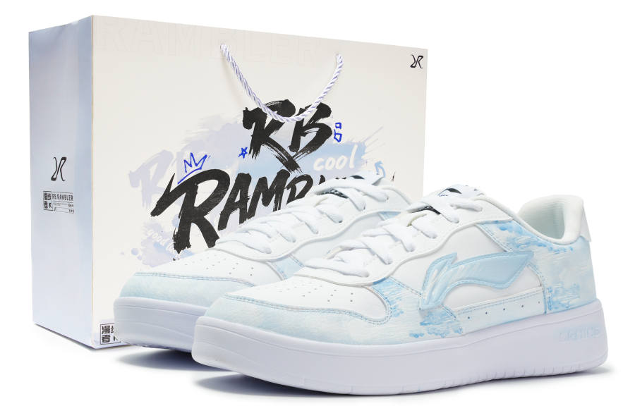 Li-Ning Li Ning Floating Boat Skateboard Shoes Men's Low Top White/Blue